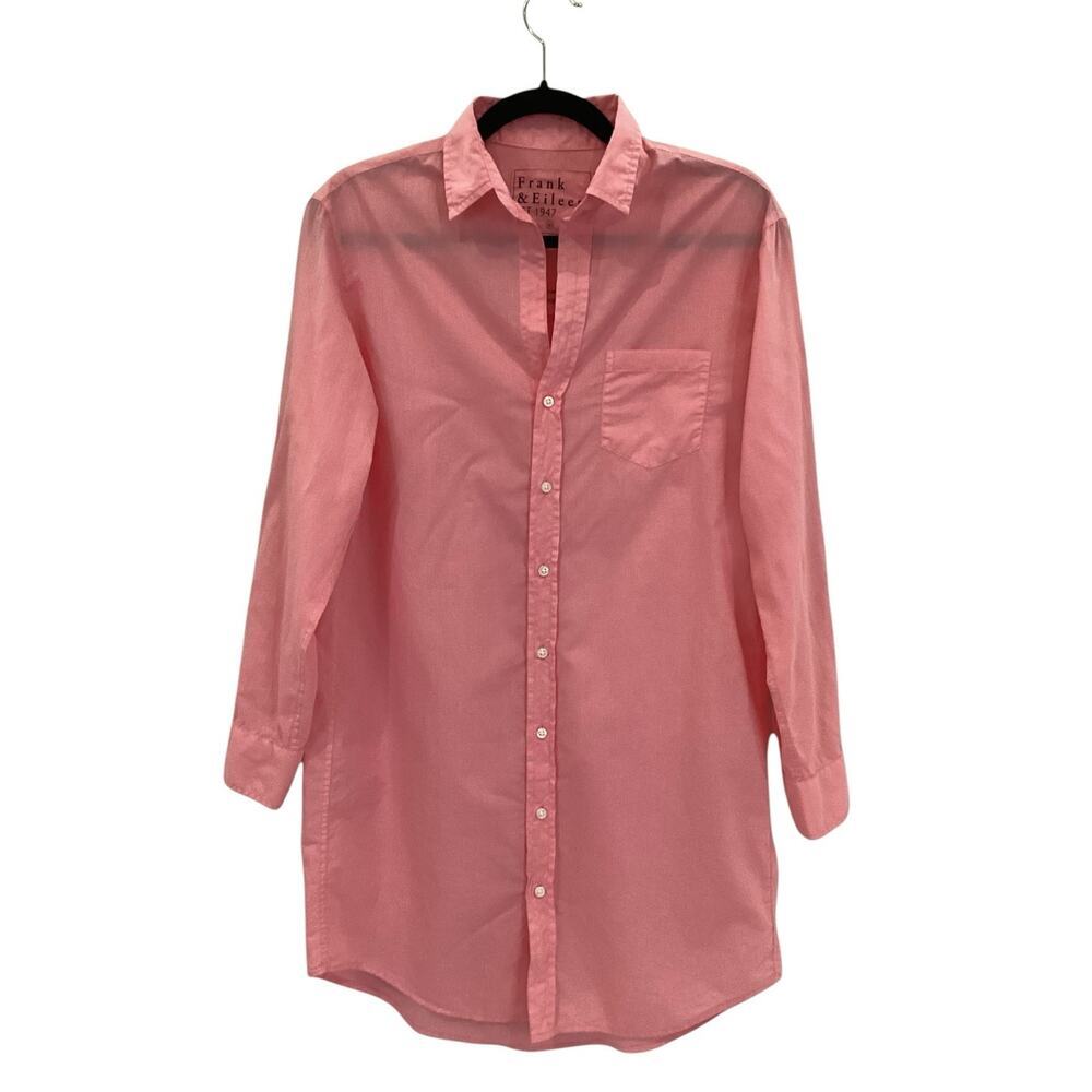 Frank & Eileen Mary Button Up Classic Shirtdress Mini In Cotton Candy Size XS - Picture 5 of 14